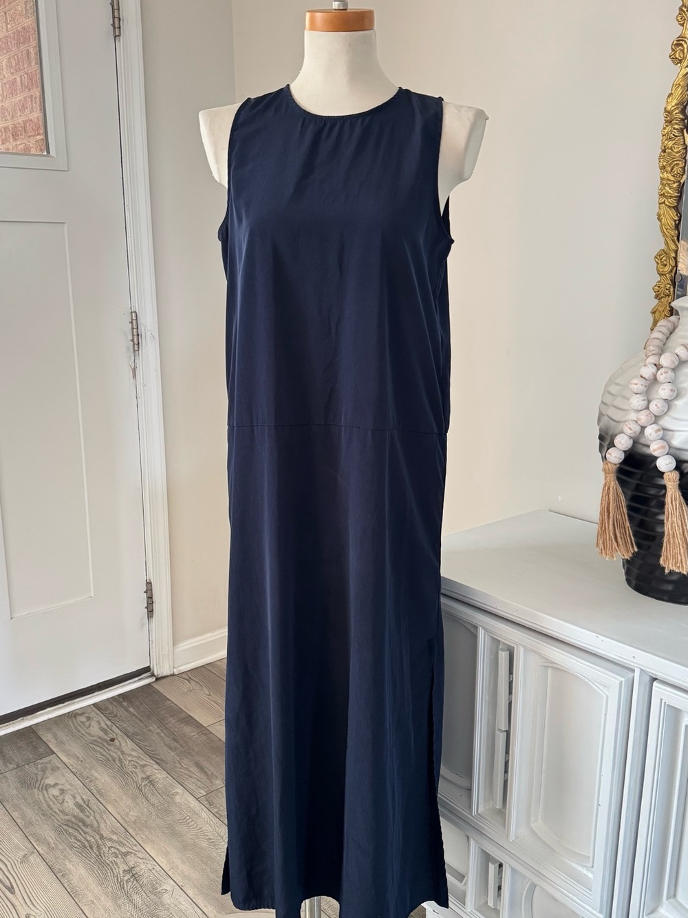 J. Crew Sleeveless Navy Maxi Dress